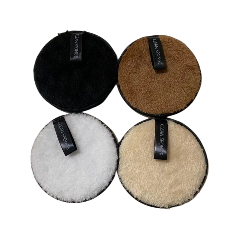 Makeup Remover Pads Manufacturer - Eco Friendly Custom Logo Makeup Remover Puff Facial Cleansing Pads