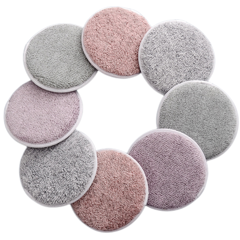 Bamboo Makeup Pads Factory - Custom Face Cleaning Makeup Remover Pads Bamboo Microfiber
