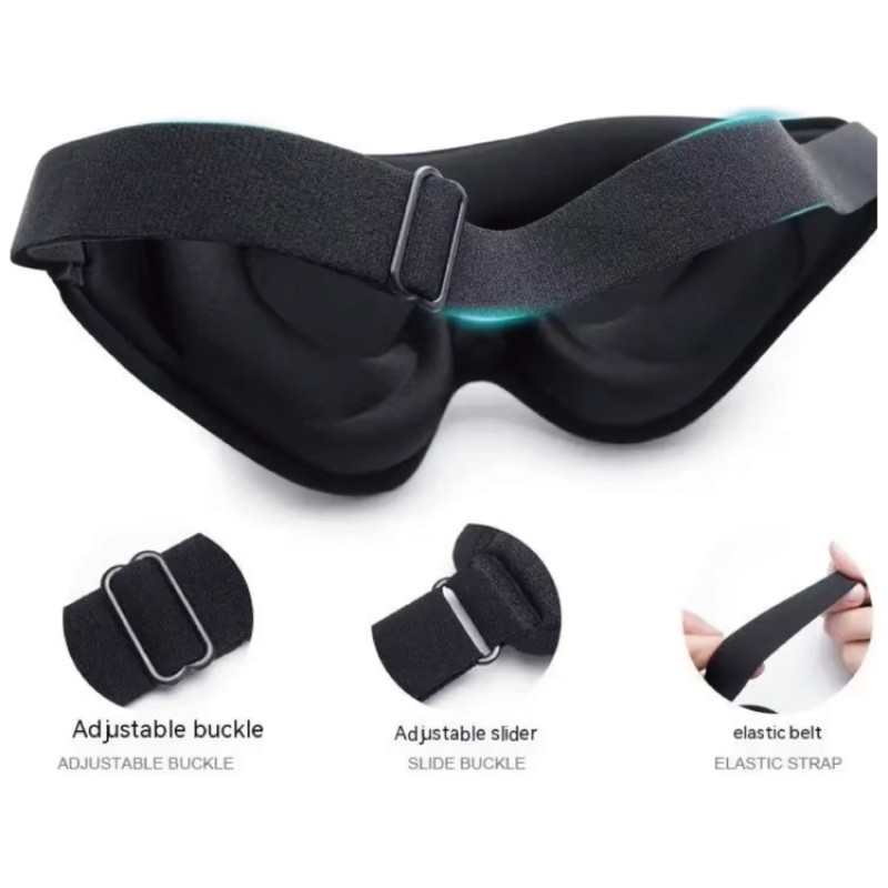 Stereo Eye Mask Supplier - 3D Contoured Cup Eye Mask 100% Blackout No Pressure Seamless Stereo Sleeping