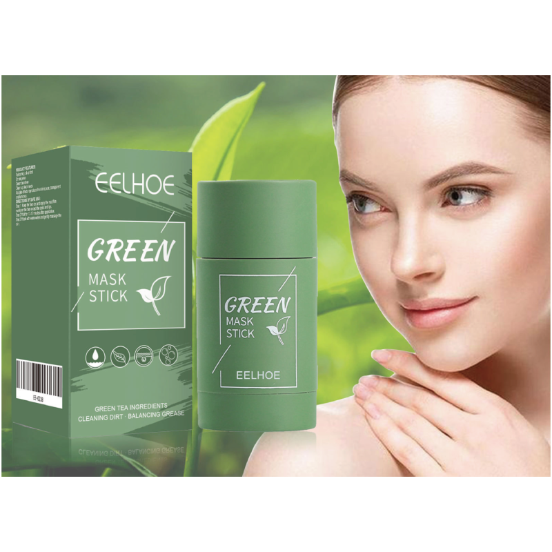 Green Tea Face Stick Mask Factory - Organic Green Tea Face Stick Mask Herbal Extract Clay Mask for Facial Cleansing