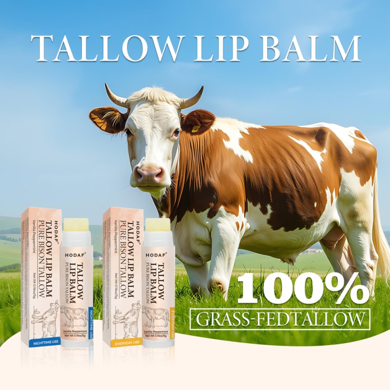 Lip Balm Factory - Private Label Tallow Lip Balm Grass-Fed Formula for Severely Dry Lips