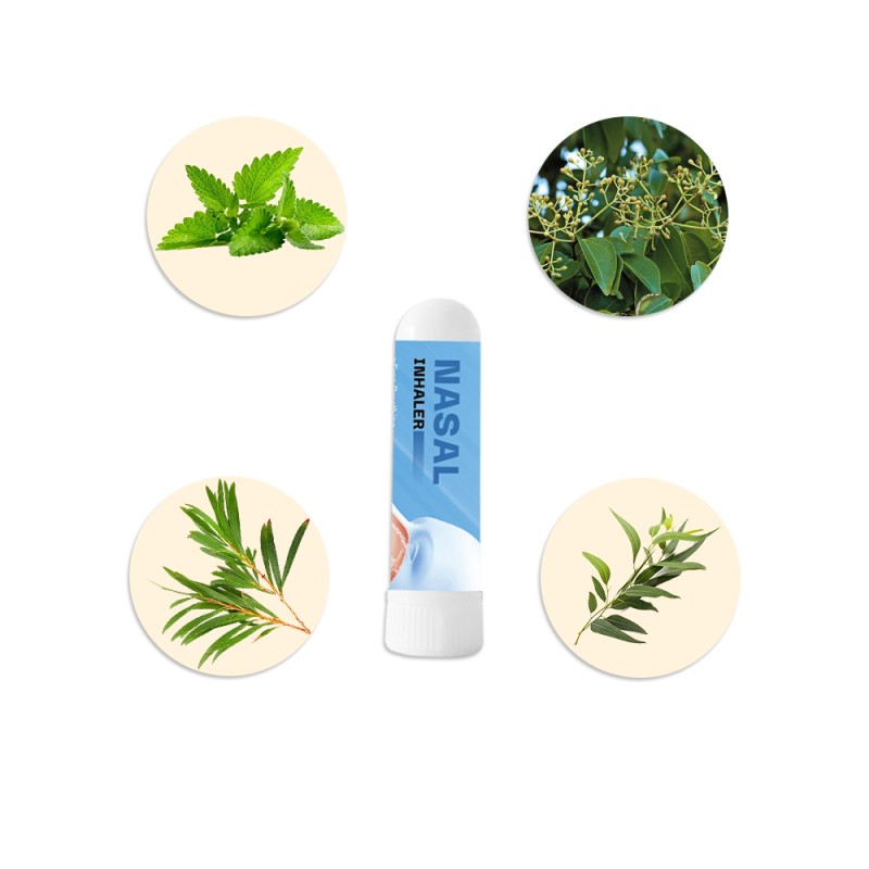 Nasal Inhaler Manufacturer - 2025 Hot Selling Healthcare Supply Mint Cylinder Nasal Inhaler Refresh Brain Feature