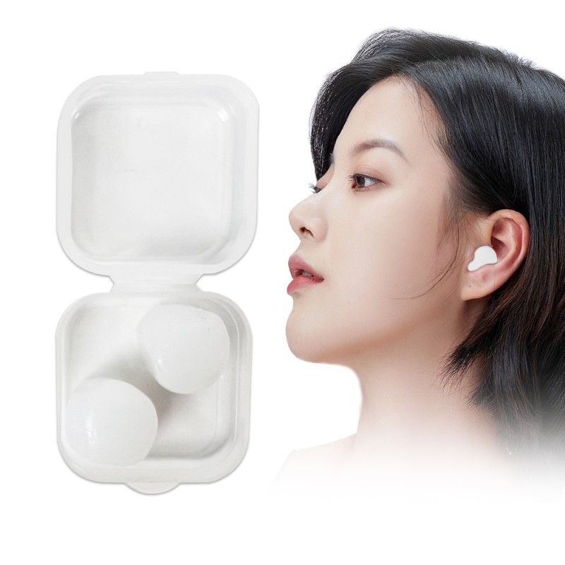 Ear Plugs Supplier - Custom Logo Noise Reducing Adjustable Safety Silicone Ear Plugs for Sleeping