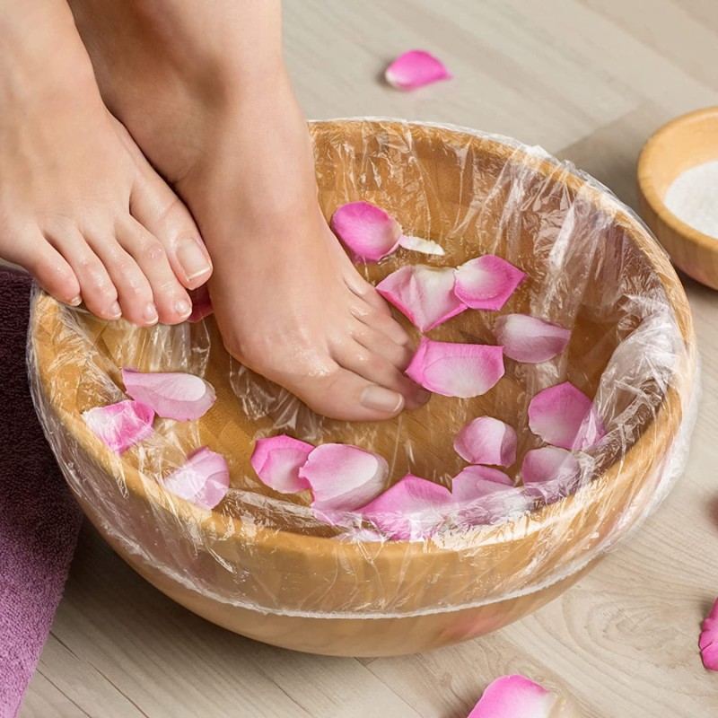 Spa Liner Supplier - High Quality Disposable Pedicure Foot Basin Wooden Bucket Bag