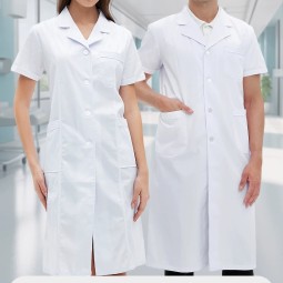 Lab Coat Supplier - Wholesale Customized Logo Medical White Doctor Coats Uniform for Hospital