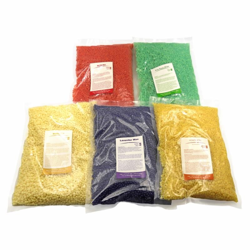 Aloe Vera Wax Beads Factory - Aloe Vera Painless Salon Hard Wax Beans for Bikini Facial