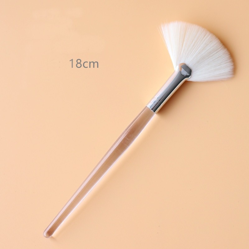 Mini Mask Applicator Supplier - Customized Logo Natural Bristle Facial Mask Fan Brush Set