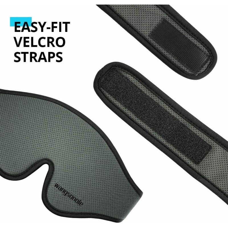 Mens Eye Mask Supplier - Silk Cotton Big Eye Patches Shade Sleeping Eyemask Knit Technics for Men