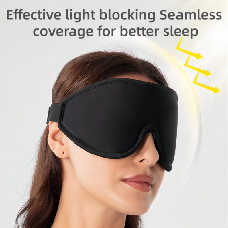Adjustable Sleep Mask Factory - Luxury Adjustable 3D Eye Sleeping Mask Custom Logo Cotton Blackout Lash Extension