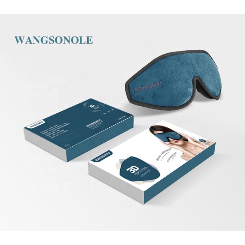 Luxury Eye Mask Supplier - Customizable Luxury 3D Memory Foam EyeMask Blackout Travel Eyeshade Knit