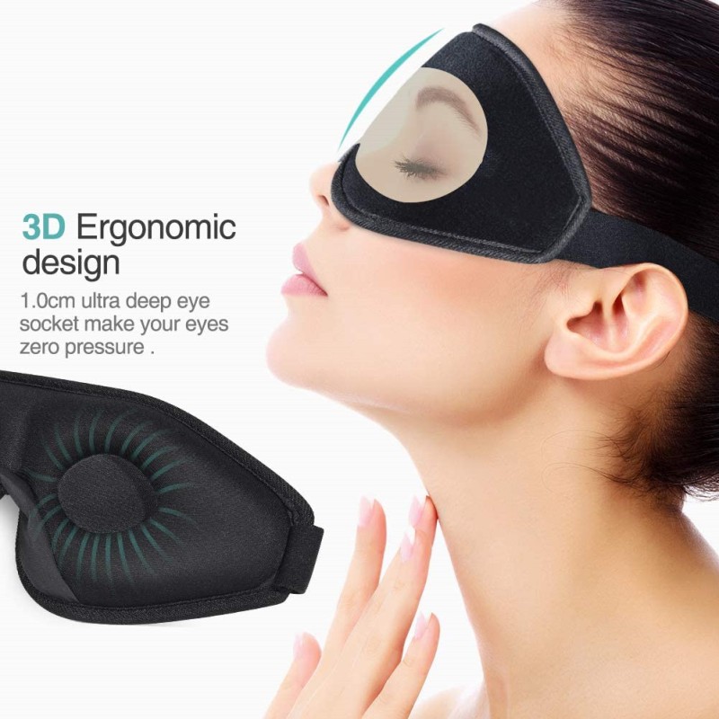 3D Sleep Eye Mask Factory - Professional Custom 3D Sleep Eye Mask Elastic Knit Technique Factory Direct