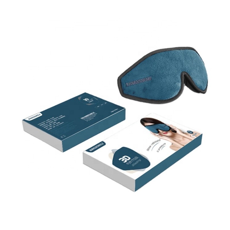 Memory Foam Eye Mask Factory - Custom Printing Logo Memory Foam Sleeping Eye Mask for Travel Nap