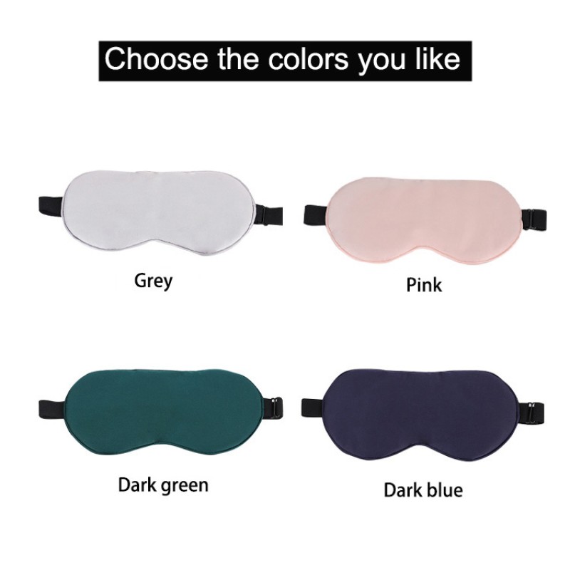 Satin Eye Mask Supplier - Wholesale Satin Eye Mask with Elastic Strap Silky Thin Light Shade Custom Logo