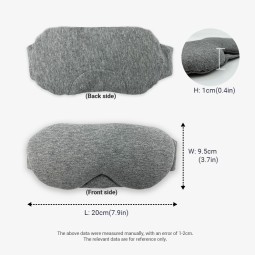 Travel Sleep Mask Manufacturer - Custom Logo Soft Cotton Sleep Mask Travel-Friendly Light Shading