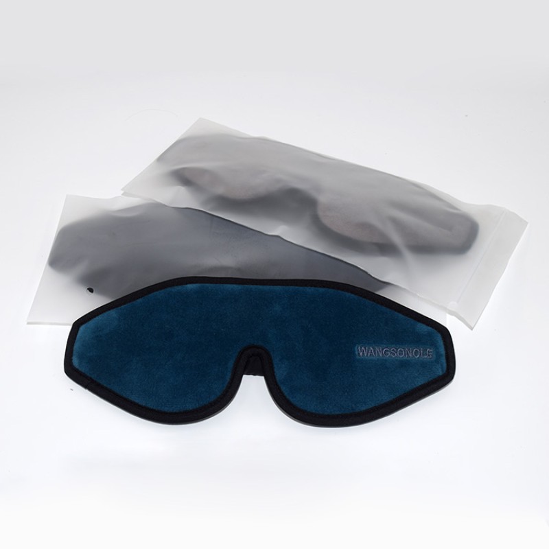 Winter Sleep Mask Supplier - Long Fluffy Winter Sleep Masker Elastic Strap Knit Eye Patch for Contour