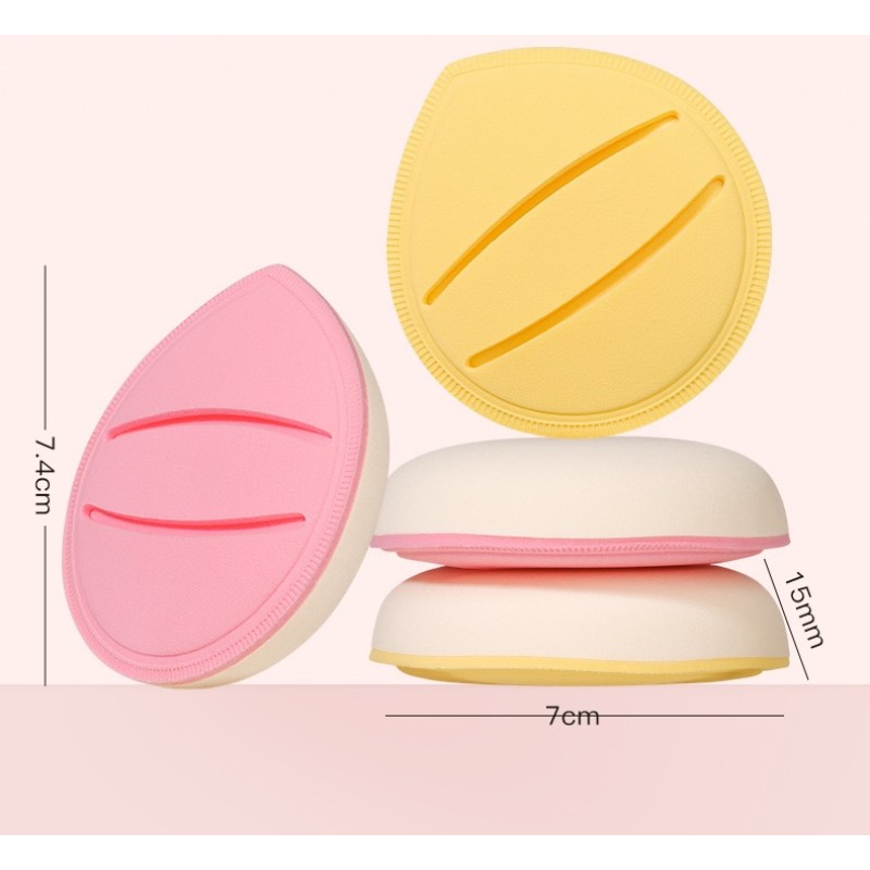 Makeup Sponge Manufacturer - Custom logo Eco Friendly Makeup Sponge Microfiber Flat Soft Private Label Makeup Blender Sponge