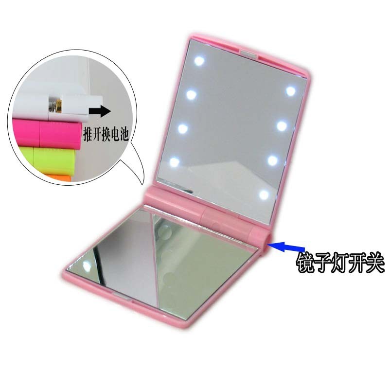 Makeup Mirror Supplier - Private Label Wholesale Round Handle Makeup Mirror Make Your Own Logo Cruelty Free Makeup Mini