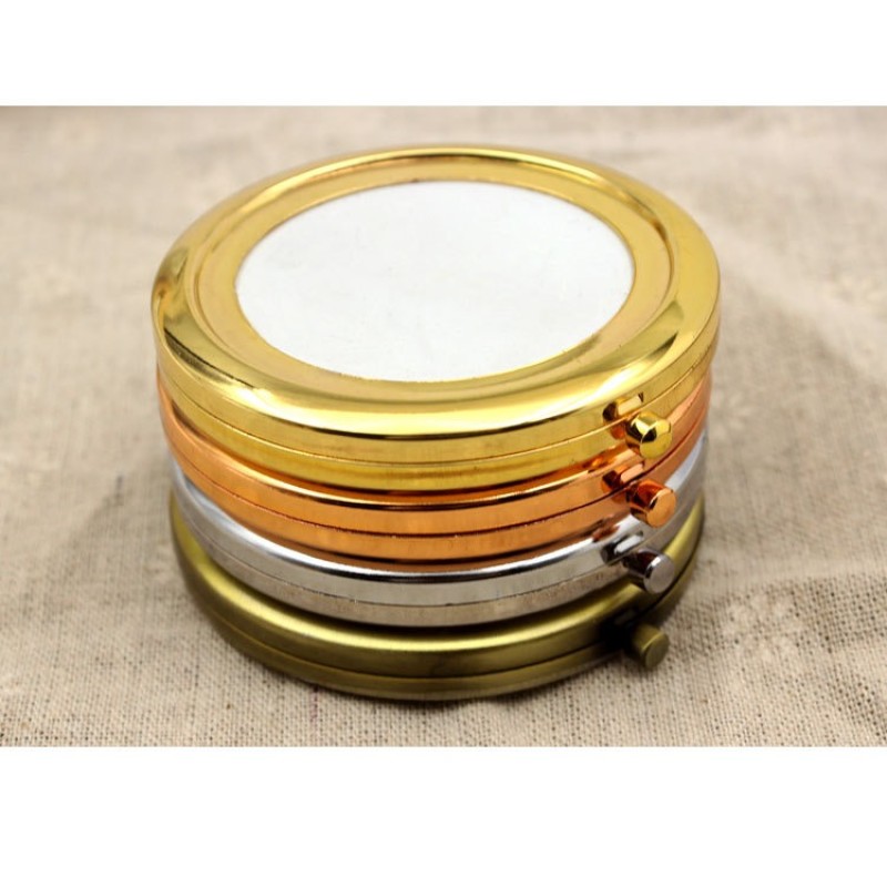 Pocket Mirror Factory - Make Your Brand Foldable Stainless Steel Pocket Mirror Private Label Round Eyelash Pocket Mirror