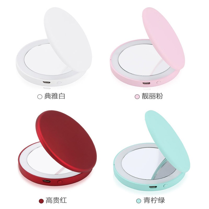 LED Makeup Mirror Manufacturer - Private Label High Quality Foldable Table Led Makeup Mirror Hot Sale Handheld Travel