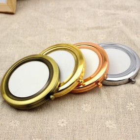 Pocket Mirror Factory - Make Your Brand Foldable Stainless Steel Pocket Mirror Private Label Round Eyelash Pocket Mirror