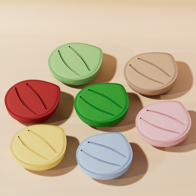 Makeup Sponge Manufacturer - Custom logo Eco Friendly Makeup Sponge Microfiber Flat Soft Private Label Makeup Blender Sponge