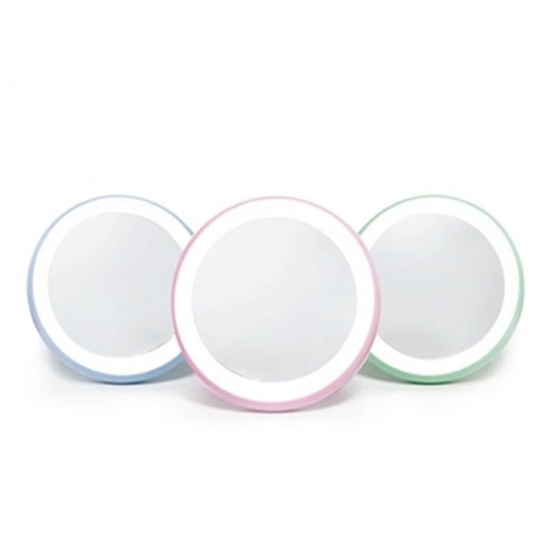 LED Makeup Mirror Manufacturer - Private Label High Quality Foldable Table Led Makeup Mirror Hot Sale Handheld Travel