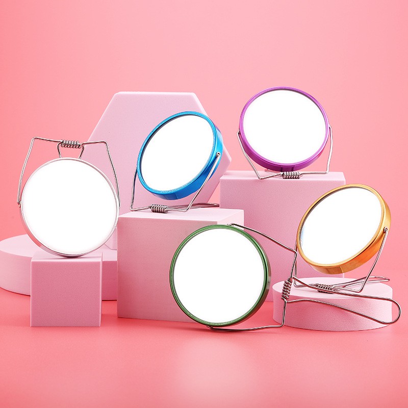Makeup Mirror Supplier - Private Label Wholesale Round Handle Makeup Mirror Make Your Own Logo Cruelty Free Makeup Mini