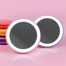 LED Makeup Mirror Manufacturer - Private Label High Quality Foldable Table Led Makeup Mirror Hot Sale Handheld Travel