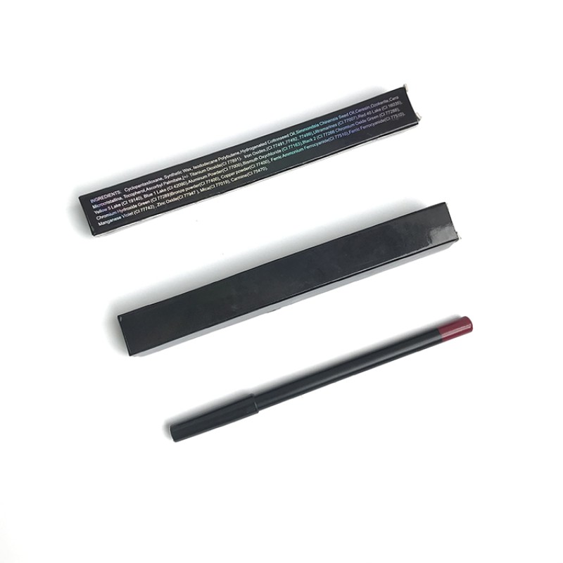 Black Lipliner Factory - Private Label Long-lasting Vegan Organic 20-Color Black Lipliner Makeup High Pigment Brown