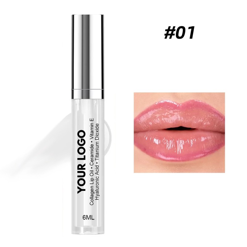 Lip Plumper Gloss Manufacturer - Private Label 6 Shades Peptide Color-Changing Nourishing Lip Balm Serum Hydrating