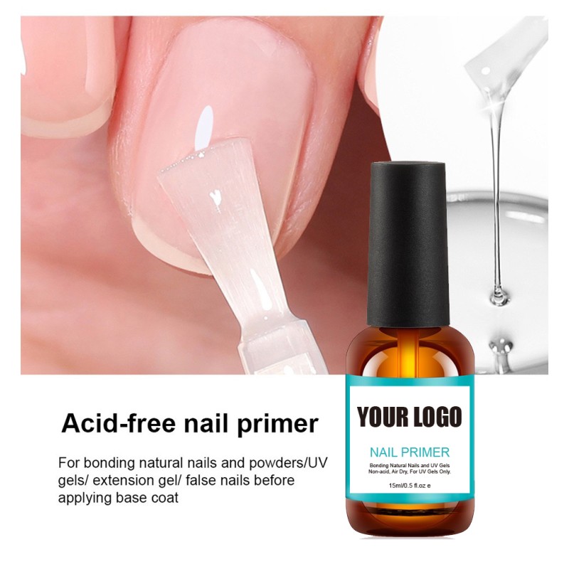 Nail Primer Manufacturer - Private Label Eco Friendly Organic Vegan Acid-free UV Gel Base Primer for Nail Art