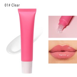 Lip Oil Supplier - Low MOQ Organic Vegan Makeup Flavoring Oil Private Label Long-wear Moisturizing Pink Peach Watermelon