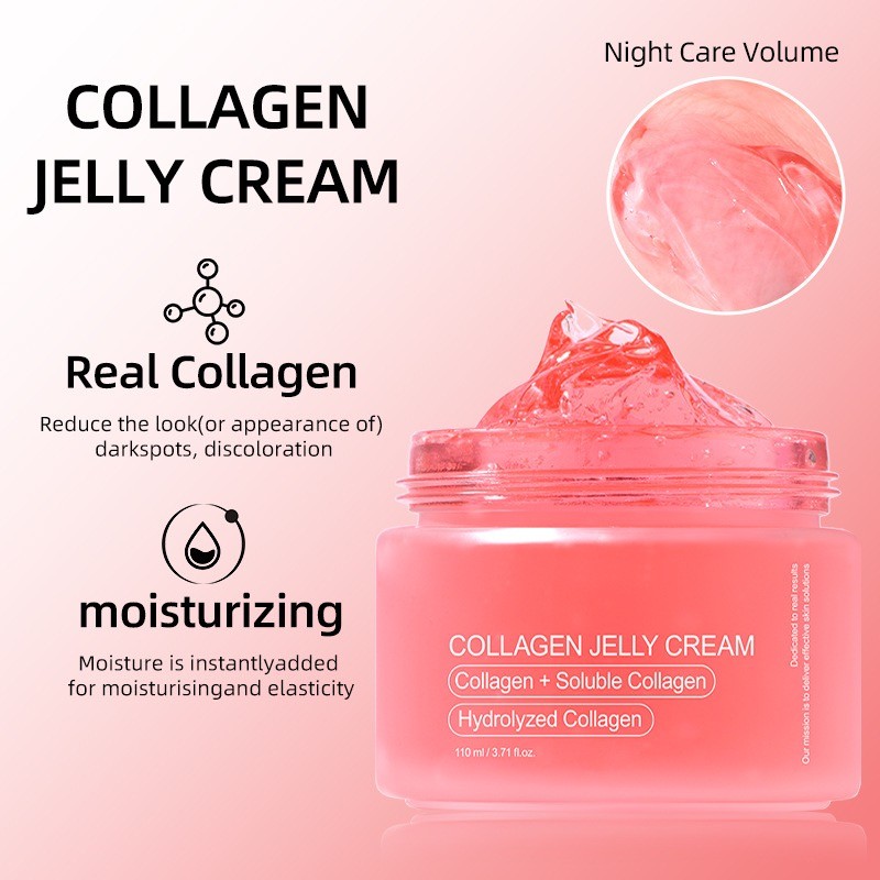 Facial Cream Manufacturer - Private Label Face Care Brightening Non-irritant Hydrolyzed Collagen Facial Cream Gel