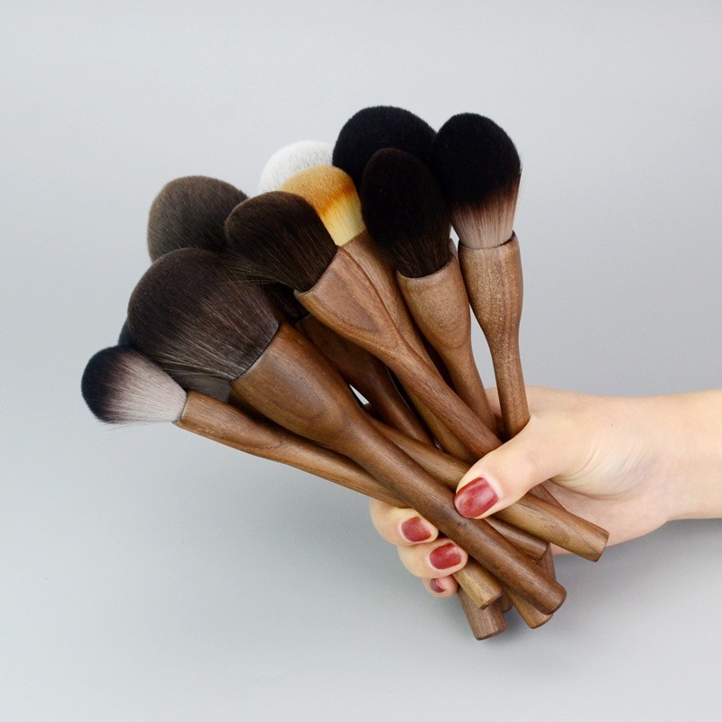 Powder Brushes Supplier - Wholesale Luxury Professional Pink Blue Makeup Brush High Quality Custom Logo Cosmetics Smudge