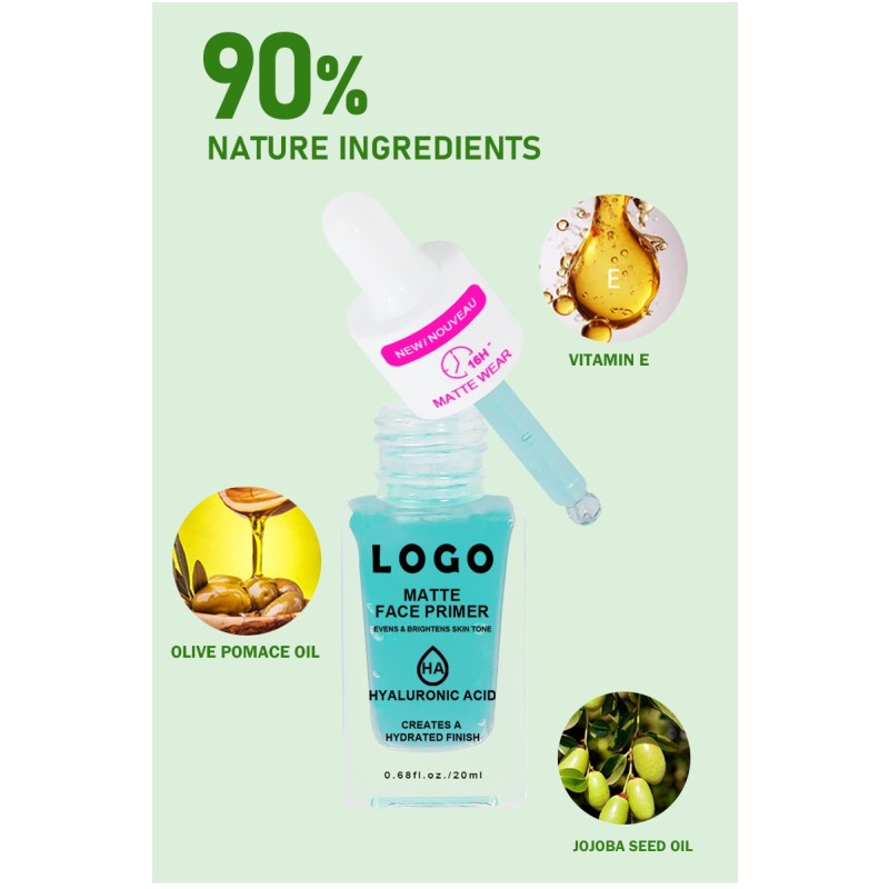 Face Primer Factory - Private Label Custom Logo 3 Colors Brightens Long Lasting Oil Control Beauty Soft Liquid