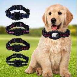 Dog Collar with Airtag Holder Factory - Heavy Duty Nylon Reflective