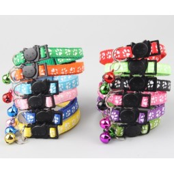 Pet Cat Collar Supplier - Christmas Bell Cute Paw Pattern Collar