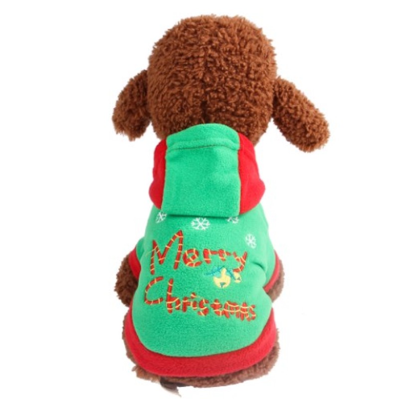 Christmas Dog Hoodie Manufacturer - Green Warm Winter Apparel