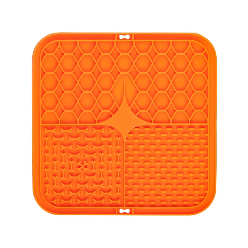 Pet Slow Feeder Mat Supplier - Silicone with Spatula and Suction Cups