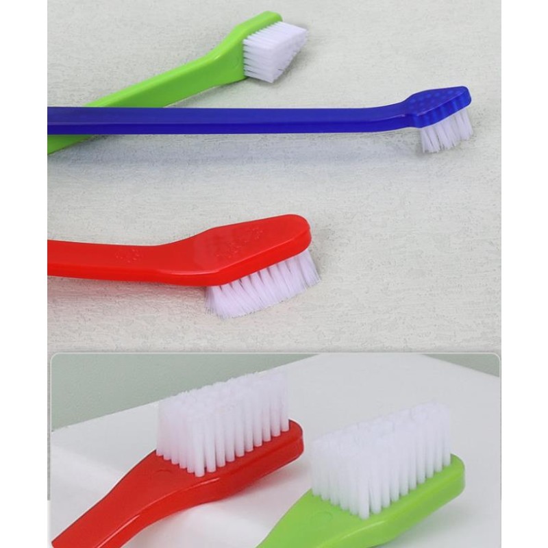 Pet Toothbrush Manufacturer - 2 End Dog Tooth Cleaner with Brush Heads