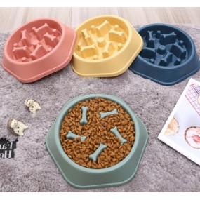 Non Slip Pet Bowl Manufacturer - PP Plastic Slow Feeder for Training