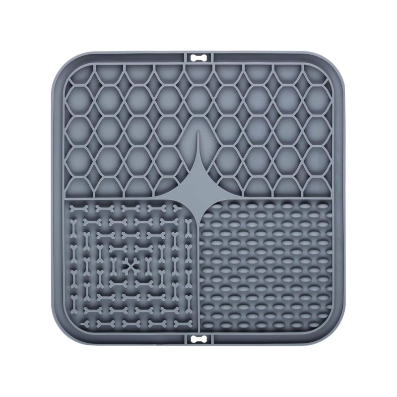 Pet Slow Feeder Mat Supplier - Silicone with Spatula and Suction Cups