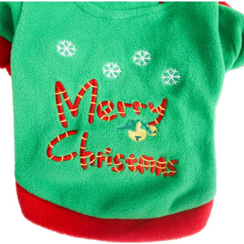 Christmas Dog Hoodie Manufacturer - Green Warm Winter Apparel