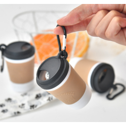 Coffee Cup Style Pet Poop Bag Dispenser Manufacturer - Portable Leash Clip