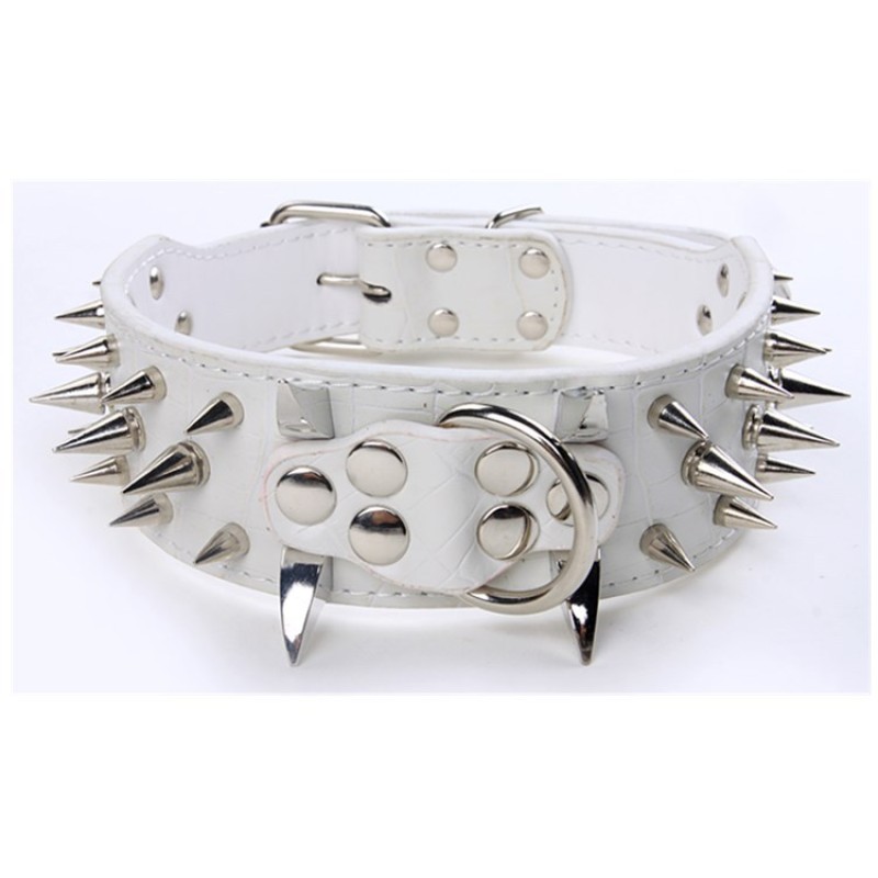 PU Leather Dog Collar Manufacturer - Tactical Spiked Adjustable Collar