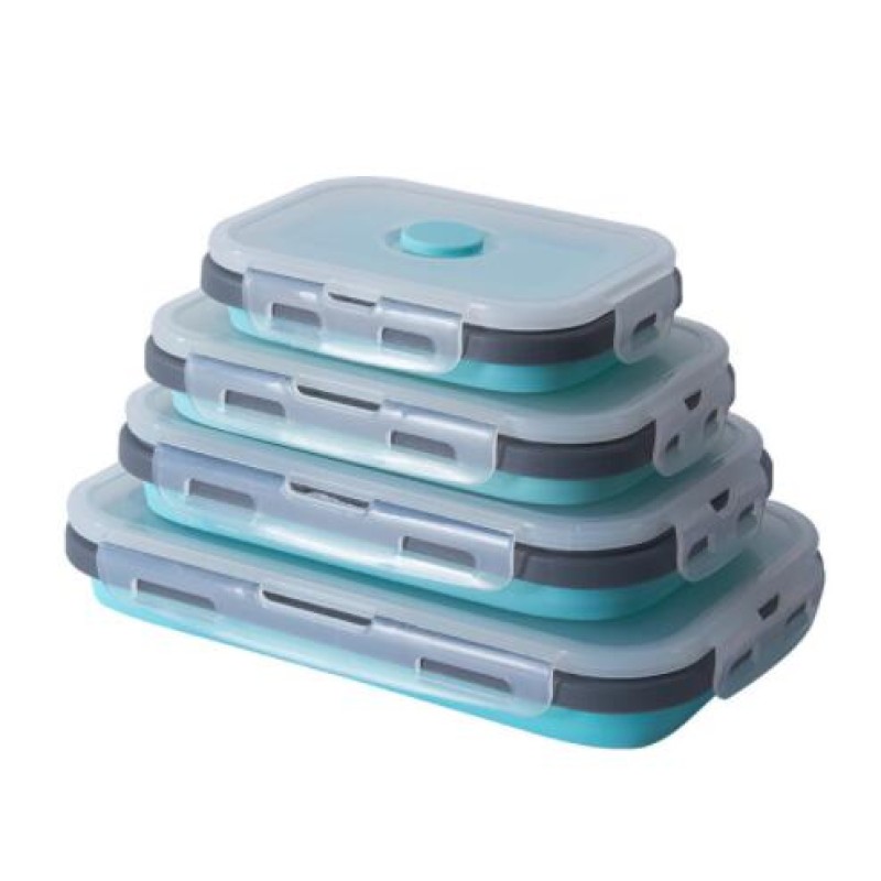 Pet Food Container Factory - Foldable Silicone Snack Storage Box
