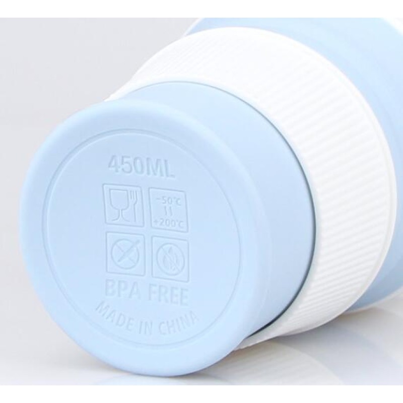 Collapsible Tumbler Supplier - 450ml Silicone Travel Mug