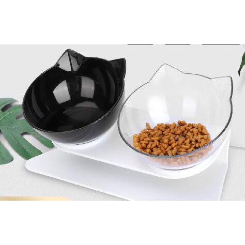 Elevated Pet Bowl Supplier - 15 Degree Double Bowl Feeder Stand
