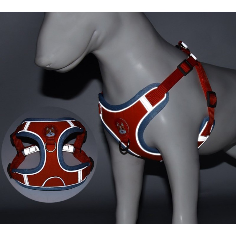 Dog Harness Set Supplier - Reflective Anti Shock Leash Set