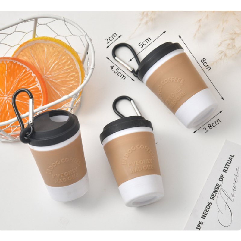 Coffee Cup Style Pet Poop Bag Dispenser Manufacturer - Portable Leash Clip